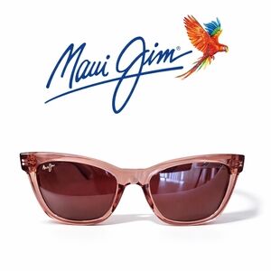 Maui Jim Hiwa Hiwa MJ0689S 004 Pink Crystal Polarized Sunglasses Womens.